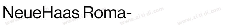 NeueHaas Roma字体转换